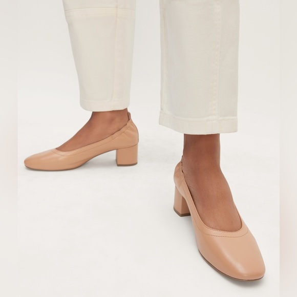 Everlane Tan Italian Leather Day Heels‎ Sz. 8